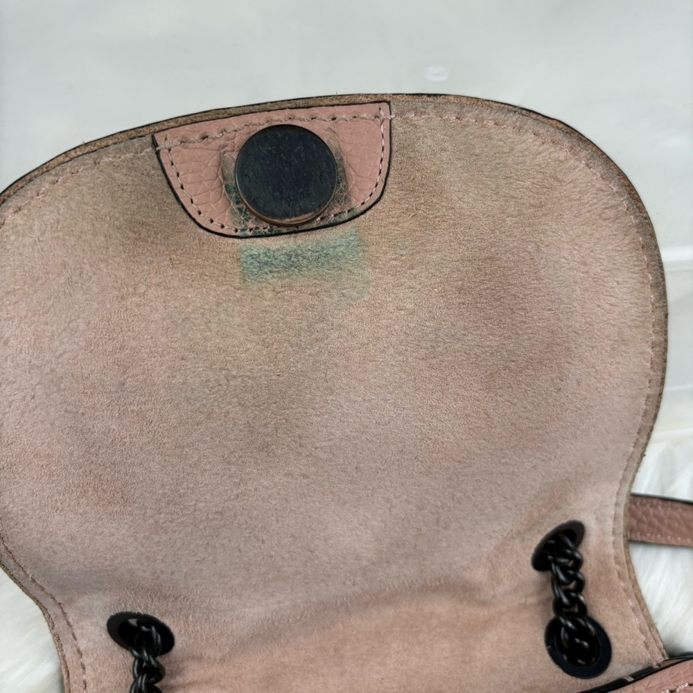 COACH SMALL SHADOW IN PEBBLE LEATHER CROSSBODY BAG PALE PINK COLOR - Picture 4 of 14